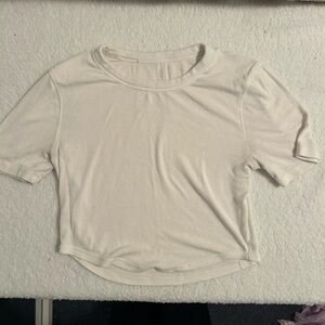 Lululemon white tee. Size 0/2